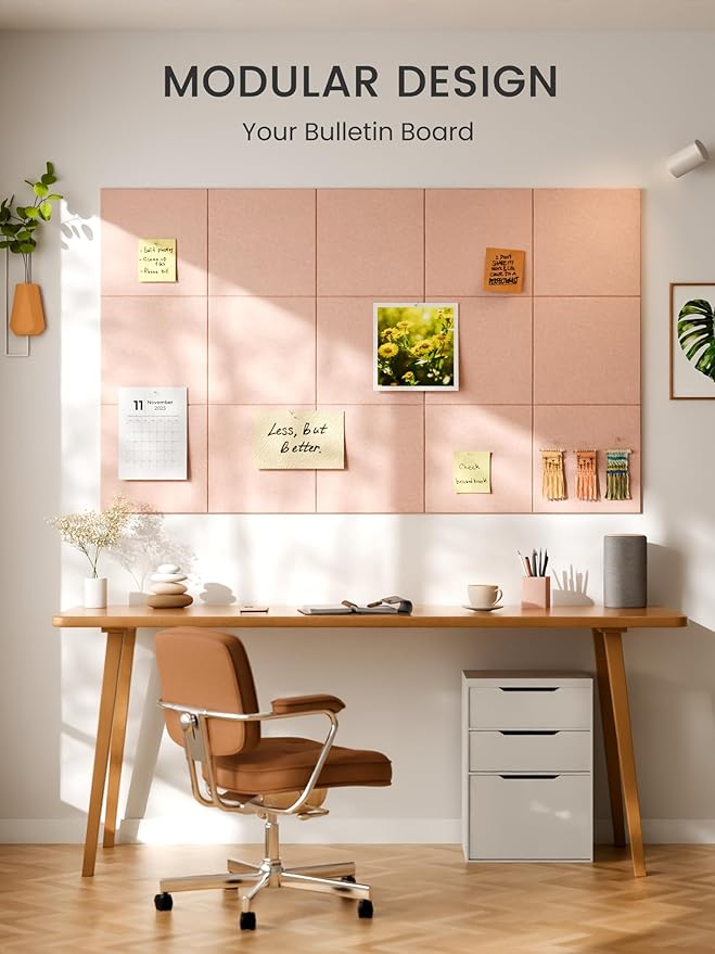 Bumusty Large Cork Board 48" x 36" Alternative
