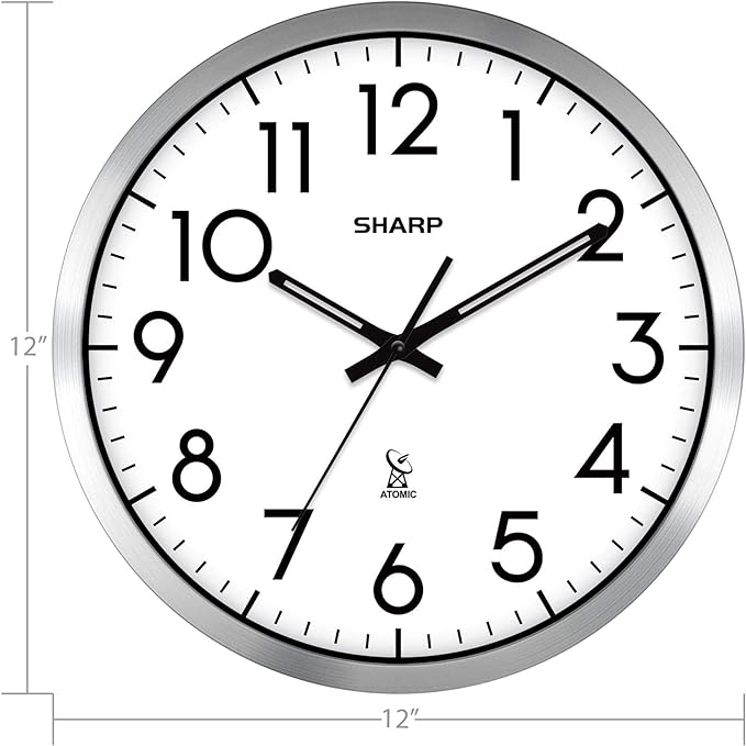 Sharp Atomic Analog Wall Clock