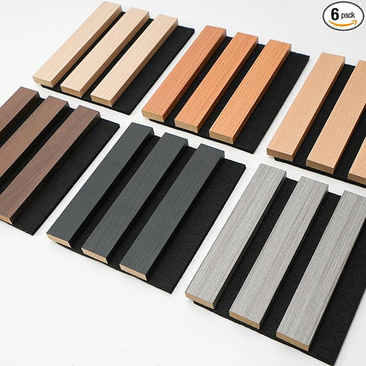 Art3d 6-Pack Acoustic Wood Slat Wall Panel Sample