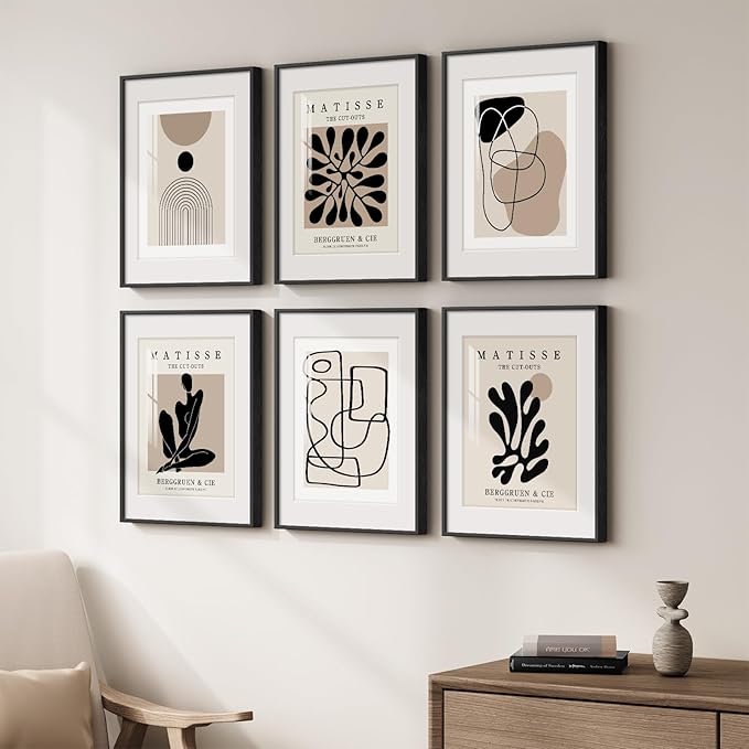 Framed Neutral Abstract Wall Art