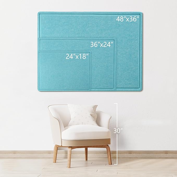 Bulletin Board, 36 x 24 inches Felt Board