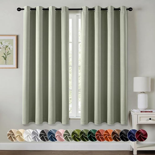 MIULEE Blackout Curtains for Bedroom Living Room 2 Panels, Thermal Insulated