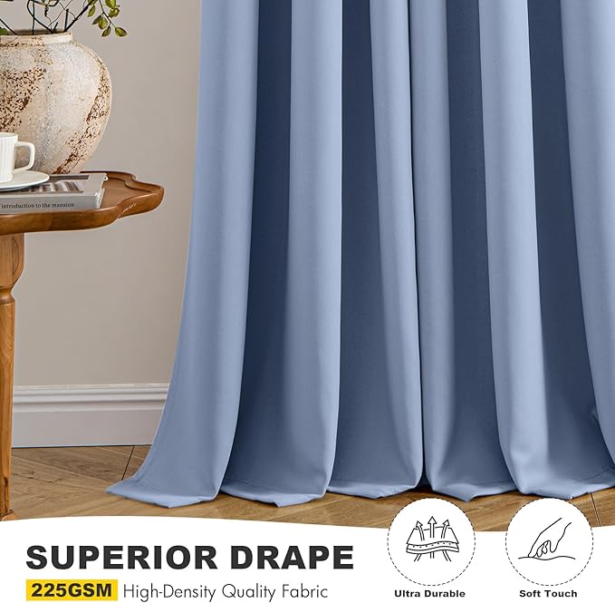 MIULEE Blackout Curtains for Bedroom Living Room 2 Panels, Thermal Insulated