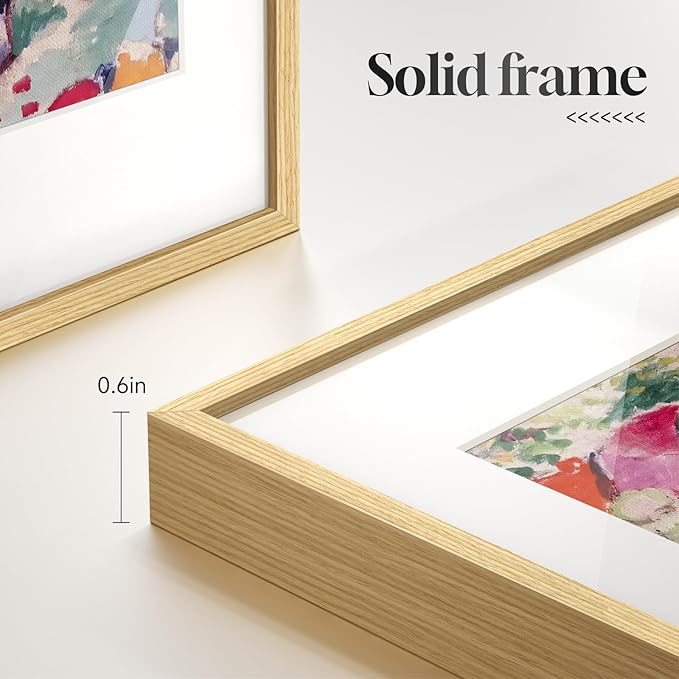 Framed Matisse Wall Art Set of 4, Colorful Abstract Landscape Wall Painting