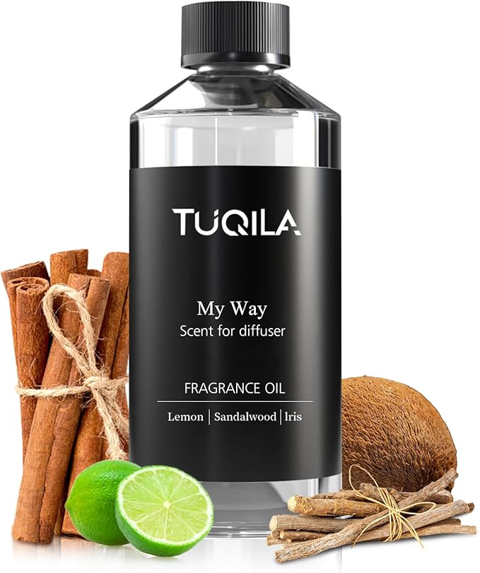 My Way 500ML Hotel Luxury Essential Oil for Diffuser, 5 Star Hotel Scent Oil (Sandalwood, Lemon, Lirs) Long-Lasting Premium Fragrance Oils, Idea Spa & Waterless for Home, Office, Car