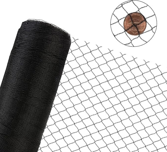Bird Netting 30X30 FT, 1/2" Mesh, Strong Woven Garden Netting for Plants, Fruit Trees, Blueberry Bushes, Vegetables, Strawberry Protection, Against Bird, Deer, Squirres, Poultry, Small Animals