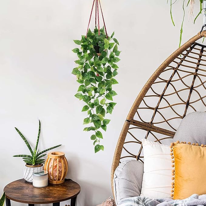 BLEUM CADE 1pcs Fake Hanging Plants Kit