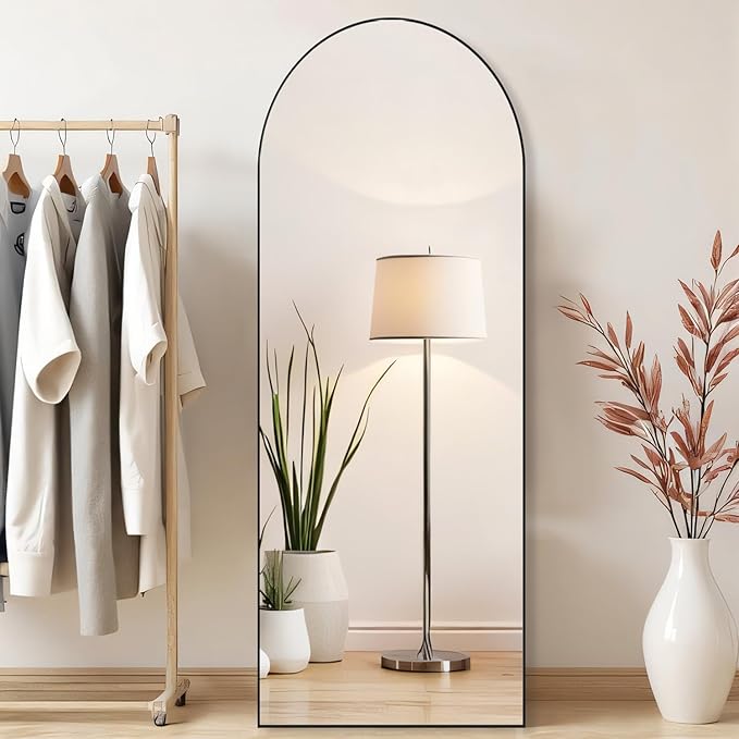 Arched Mirror Full Length, Upgraded 21"x64" Body Wall Mirrors