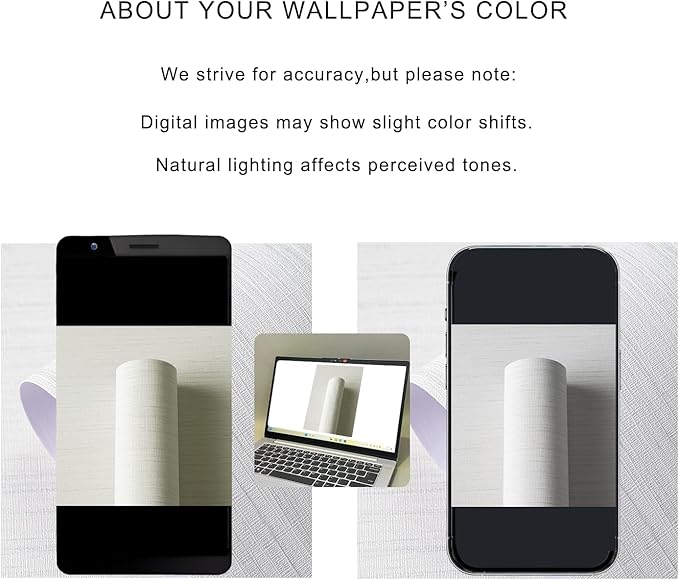 Grasscloth Textured Wallpaper White Gray Linen Thick 24" X 394" Fabric Contact