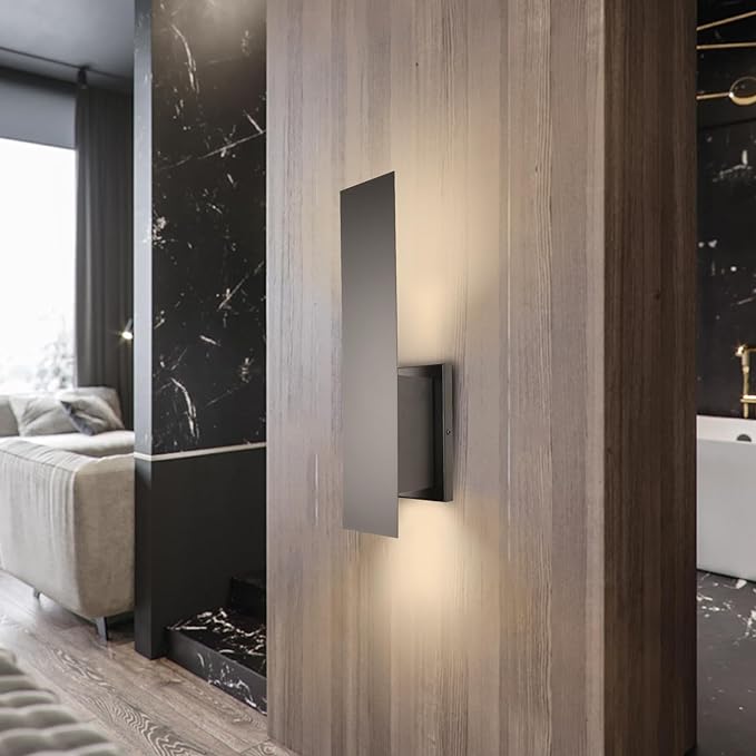 Edwarmlux Indoor Wall Sconces, Modern Wall Lights, Up and Down Wall Mount Light