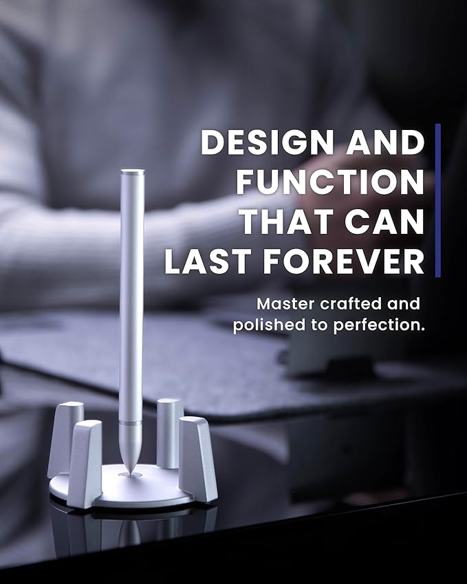 novium Hoverpen - Luxury Pen for Men & Women, Vertically Standing Executive Ballpoint Pen with Top Grade Free-Flowing Ink Refill, Metal Made, Unique Gifts, Luxury Pen for Men, Mens Gifts Ideas