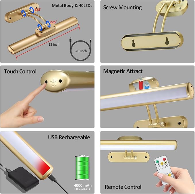 MIOBLUE Rechargeable Picture Light