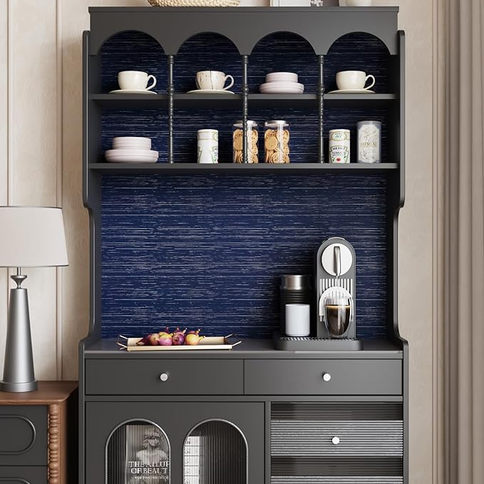 CRE8TIVE Dark Blue Grasscloth Peel and Stick Wallpaper Textured Blue Contact