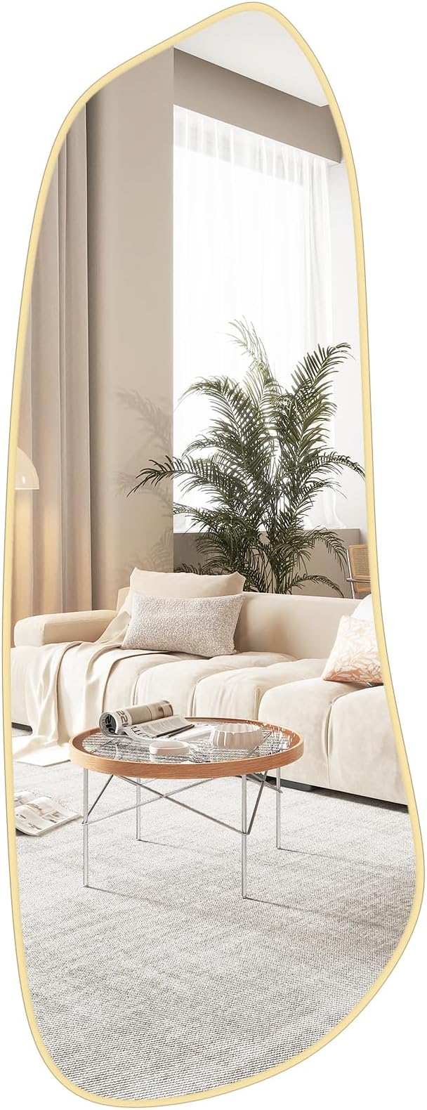 WallBeyond Irregular Wall Mirror, Asymmetrical Mirror Wall Mounted