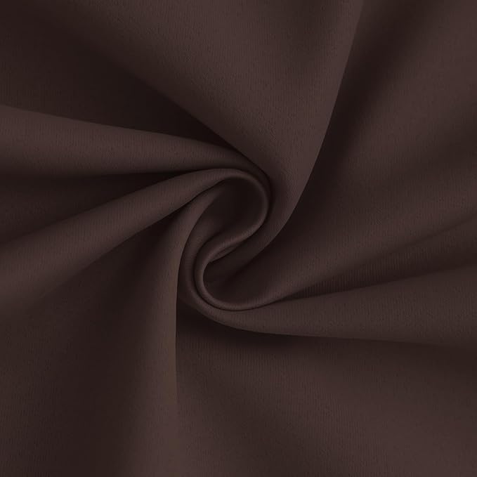Yakamok 100% Blackout Curtain Panels 63 inches Cold and Light Blocking Drapes
