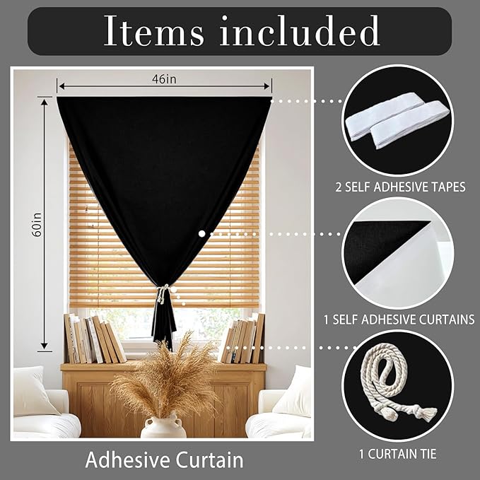 Magic Tape Window Curtain