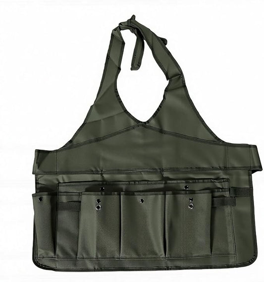 Luocute 3Pcs Garden Tool Bag Organizer, Heavy Duty 600D Oxford Fabric with 10 Pockets and Apron Mat, Foldable Standable Gardening Tote for Men Women, Bright Green