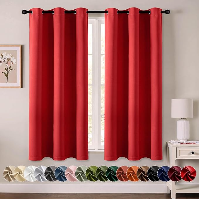 MIULEE Blackout Curtains for Bedroom Living Room 2 Panels, Thermal Insulated