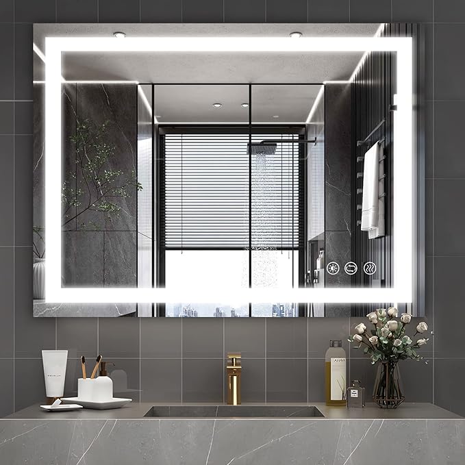 32x24 inch Wall Mounted LED Bathroom Mirror