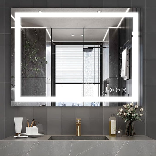 32x24 inch Wall Mounted LED Bathroom Mirror