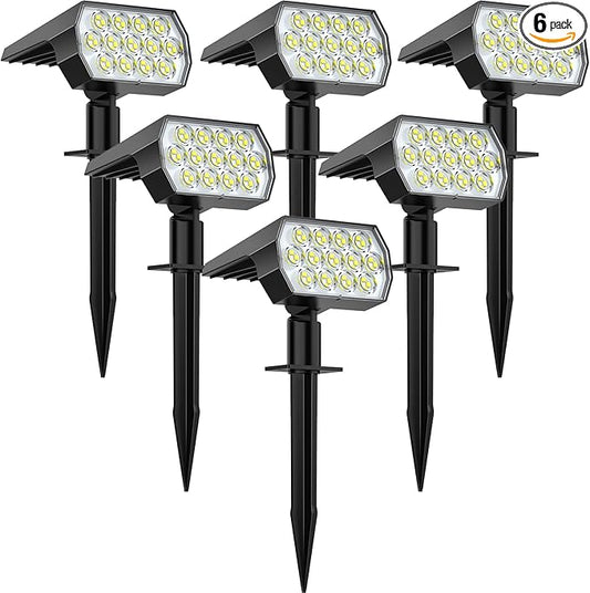 WELALO Solar Spot Lights Outdoor, Solar Landscape Spotlights, Solar Powered