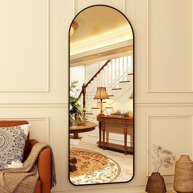HARRITPURE 64"x21" Arched Full Length Mirror Floor Mirrors