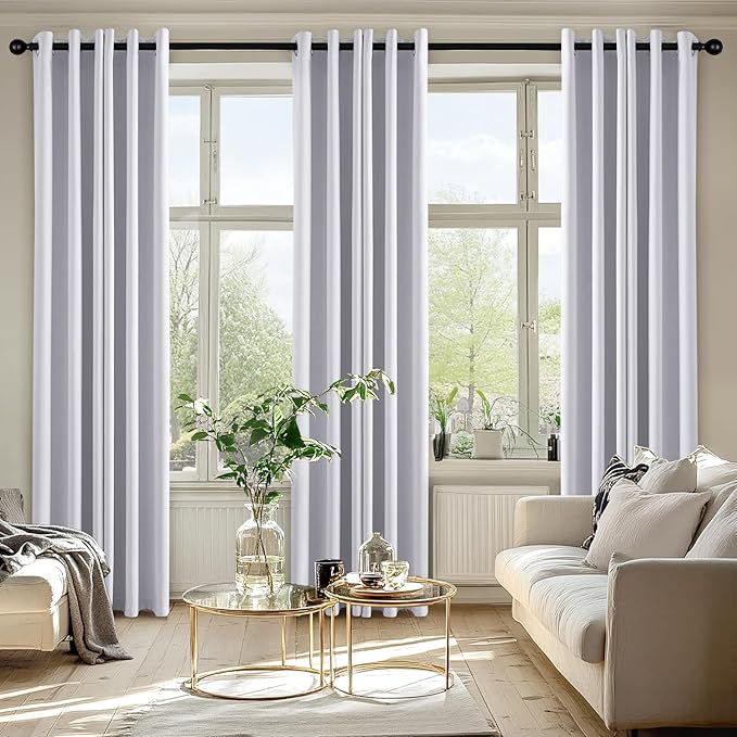 MIULEE Blackout Curtains for Bedroom Living Room 2 Panels, Thermal Insulated