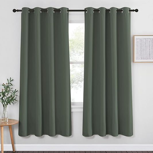 NICETOWN Blackout Curtain for Bedroom 72 inches Long