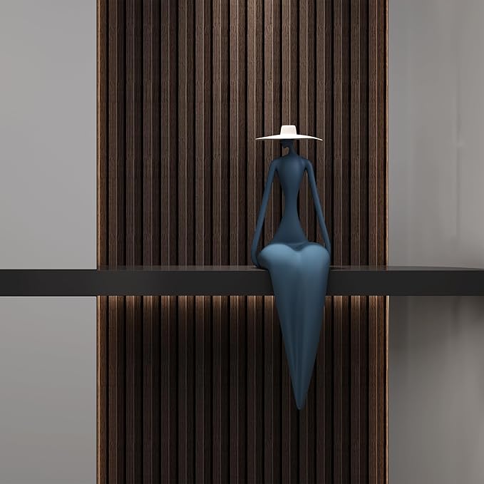 Peel and Stick PVC Slat Wall Panels, Wood Grain Self-Adhesive Soundproof