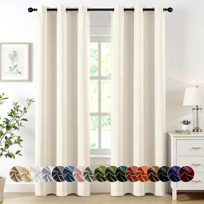 MIULEE Blackout Curtains for Bedroom Living Room 2 Panels, Thermal Insulated