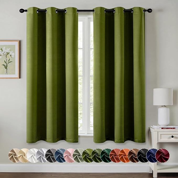 MIULEE Blackout Curtains for Bedroom Living Room 2 Panels, Thermal Insulated