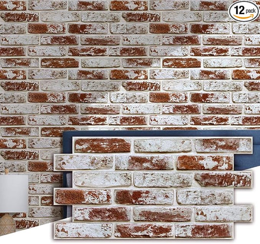 Commomy Faux Brick 3D Wall Panels