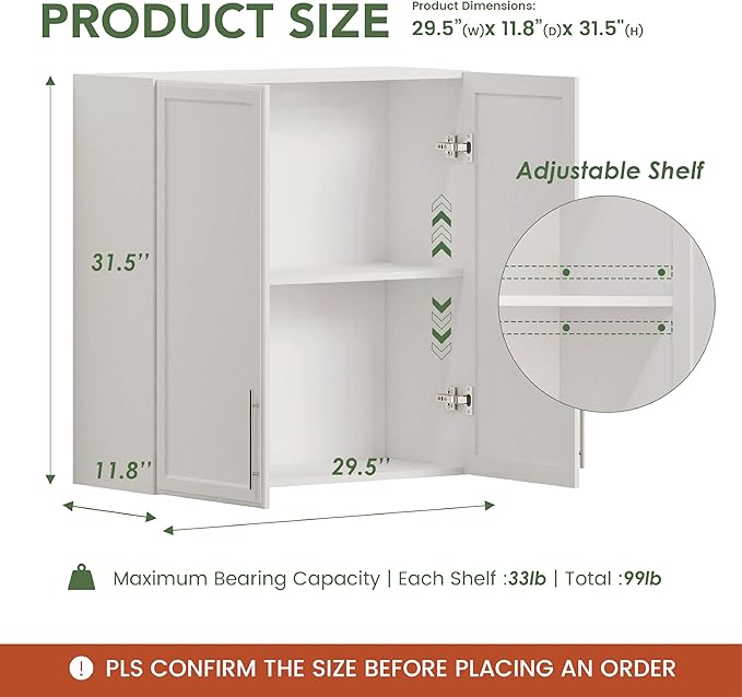 Furnaza Wall Storage Cabinets