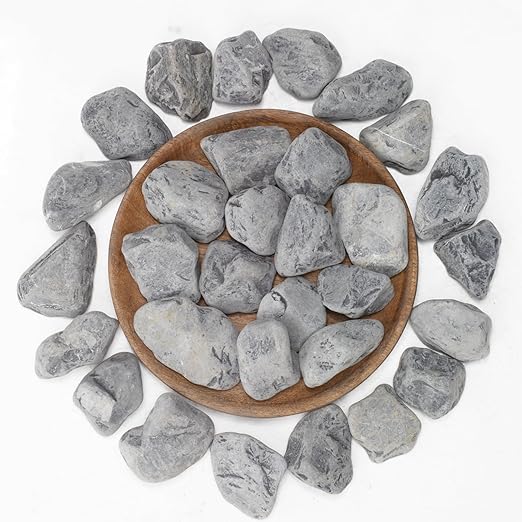 LOIOOJ Black Natural Gravel, 2-2.5 Inch Decorative Stones for Plants, Garden, and Landscaping – 20LB, Ideal for Walkways, Vases, Crafting, Home Decor, and Outdoor Landscaping
