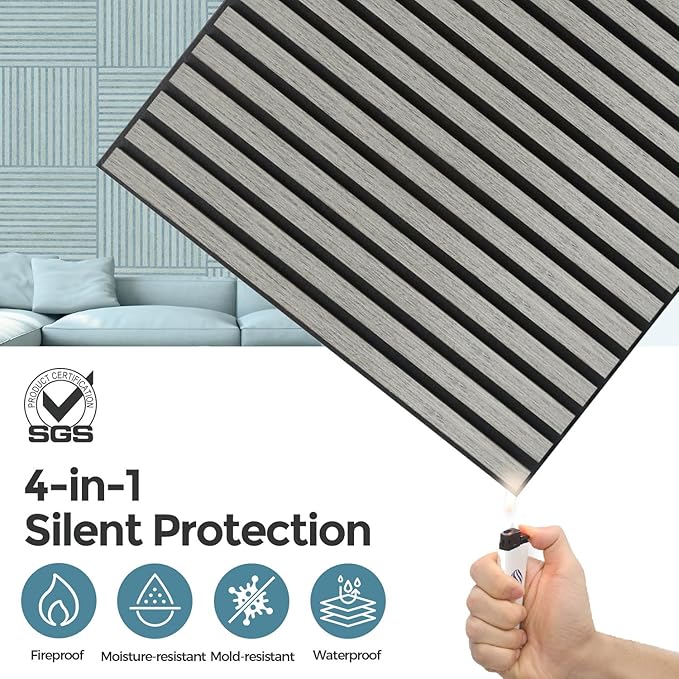 AKUMAX Acoustic Wood Slat Wall Panels-3D Slat Wall Panelling