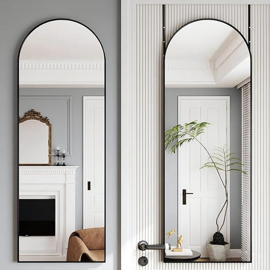 Door Mirror, Arched Full Length Mirror Over The Door, Full Body Mirrors