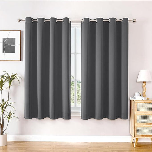 ChrisDowa Blackout Curtains 63 inches Long