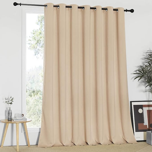 NICETOWN Sliding Door Room Divider Curtain, Privacy Thermal Window Treatment