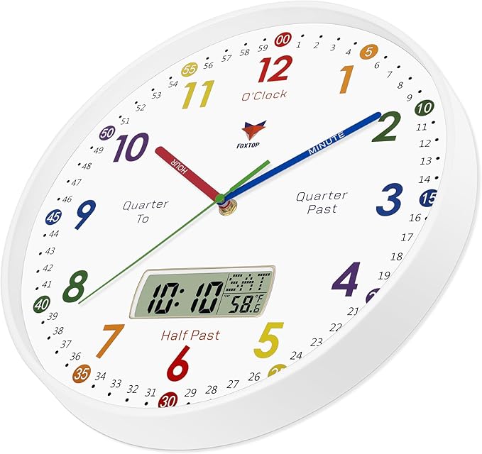Foxtop Digital and Analog Learning Clock