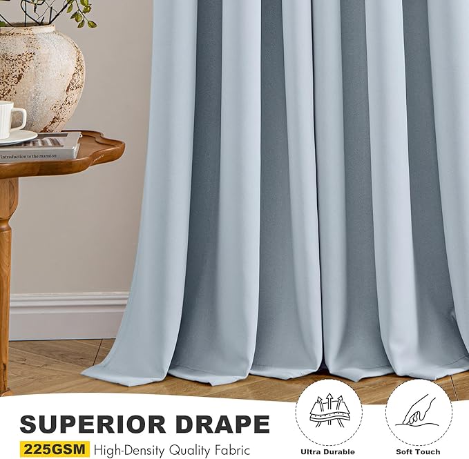 MIULEE Blackout Curtains for Bedroom Living Room 2 Panels, Thermal Insulated