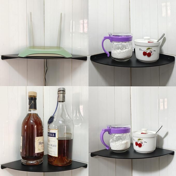 Corner Shelf, 3.0mm Aluminum Alloy Corner Shelf wall Mounted,