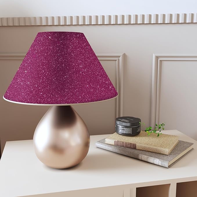 CRE8TIVE Deep Pink Glitter Wallpaper Border Peel and Stick Wall Border Stickers