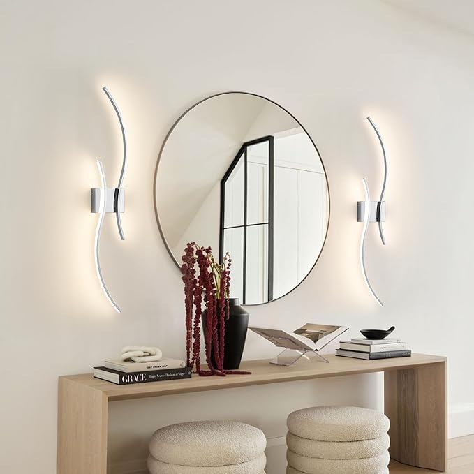 Battery Operated Wall Sconces Set of Two