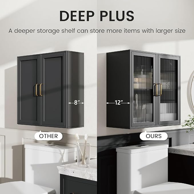 Furnaza LED Wall Storage Cabinets