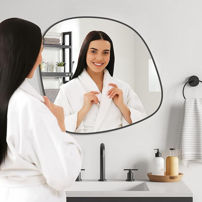WallBeyond Asymmetrical Mirror, Irregular Wall Mirror, Wall Mirrors Decorative