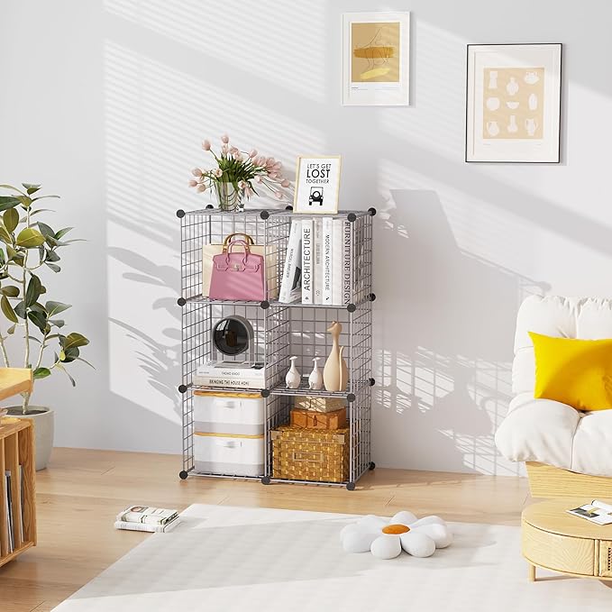 C&AHOME Wire Cube Storage, 6
