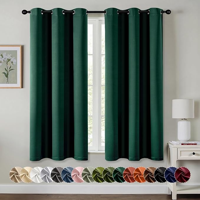 MIULEE Blackout Curtains for Bedroom Living Room 2 Panels, Thermal Insulated