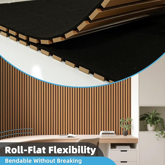 Art3d 2-Pack Acoustic Wood Slat Wall Panel