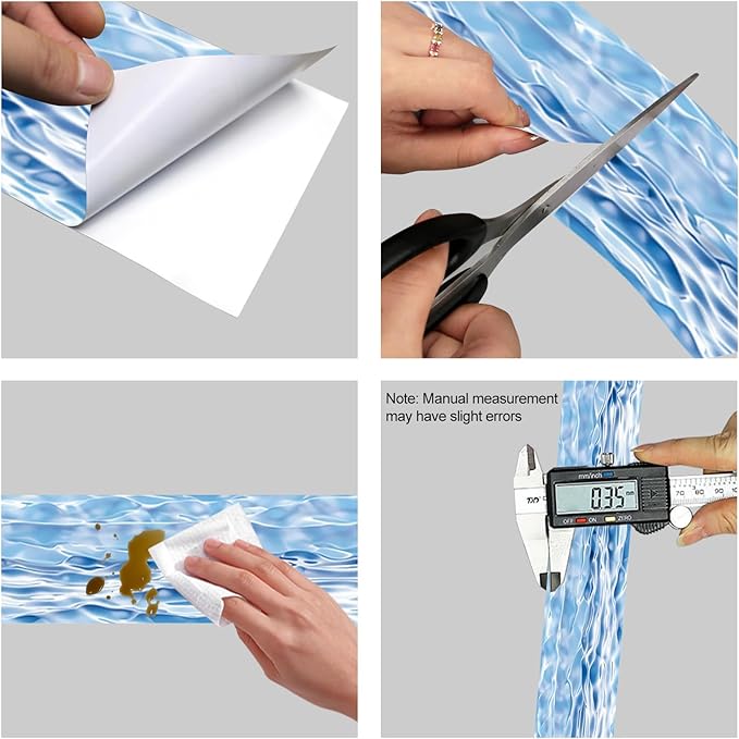 HOMETITUTE Wallpaper Border Peel and Stick Decorative Wall Trim Self Adhesive
