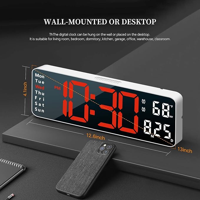 Digital Clock, Digital Wall Clock